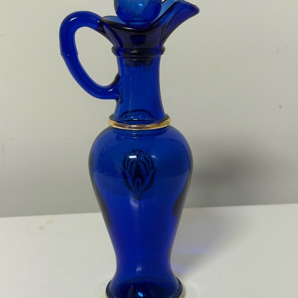 Avon Blue Glass Vintage Bottle - Picture 3 of 7